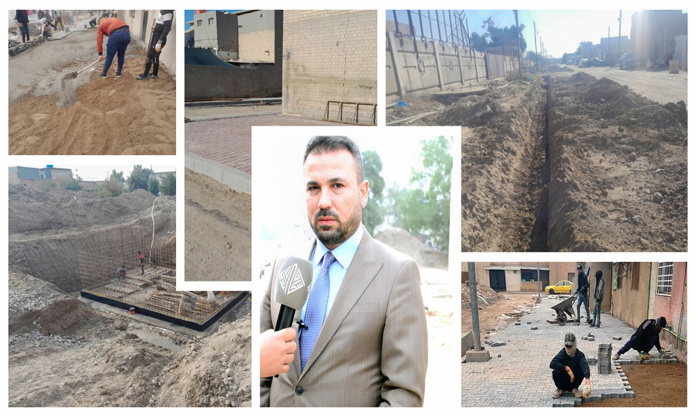 Rehabilitation of the main and service streets for employees in the Doura Refinery
