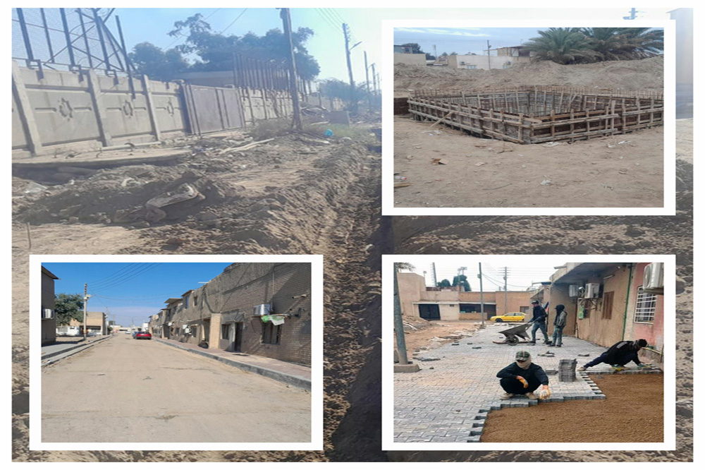 Rehabilitation of the main and service streets for employees in the Doura Refinery