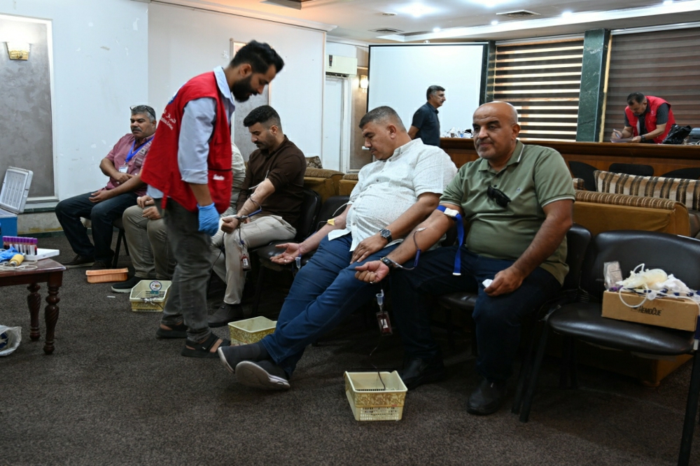 شركة الفاو الهندسية العامة تنظم حملة إنسانية للتبرع بالدم