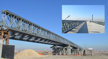 السيدة وزير الاعمار والاسكان والبلديات والاشغال العامة تفتتح جسر الموصل الرابع في محافظة نينوى