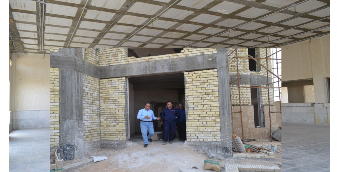 The General Manager of Al-Fao General Engineering Company visits the Iraqi Housing Fund building project in the Sacred Karbala governorate