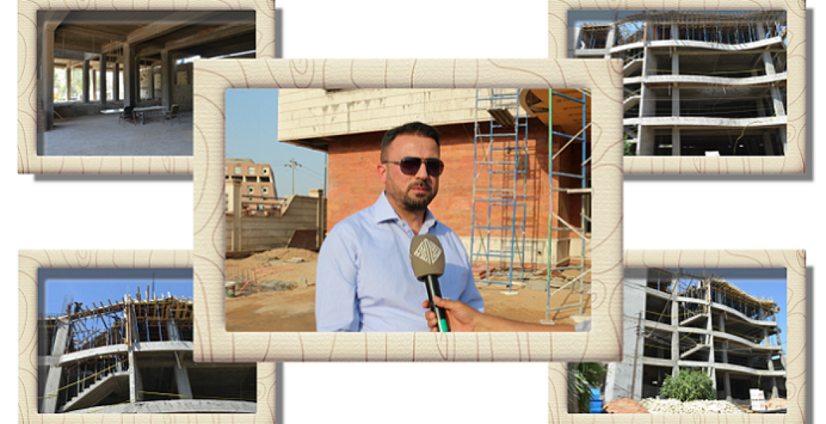 Mr. Director General of Al-Fao General Engineering Company: Our staffs continue to work on the cultural center building project in Al-Kadhimiya / Baghdad