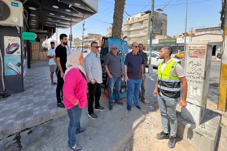 Street development and rehabilitation project in Al-Shaab area in Baghdad