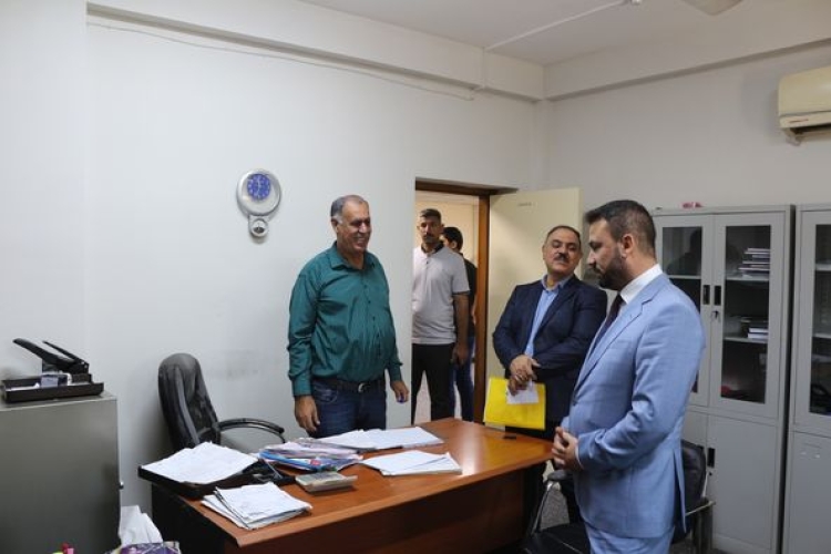 Engineer Imad Tawfiq Al Mirza’s Tour This Morning To The Departments And Sections Of The Company’s Headquarters