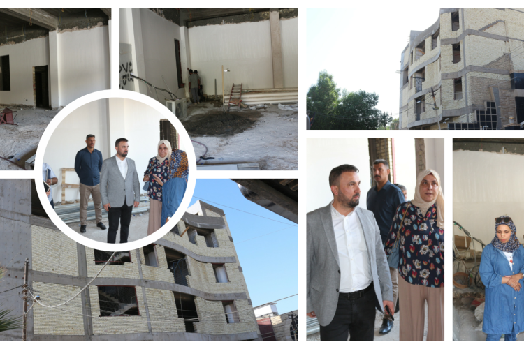 Mr. Director General explains that the current work is the completion of all parts of the cultural center building project in Al-Kadhimiya, Baghdad Governorate