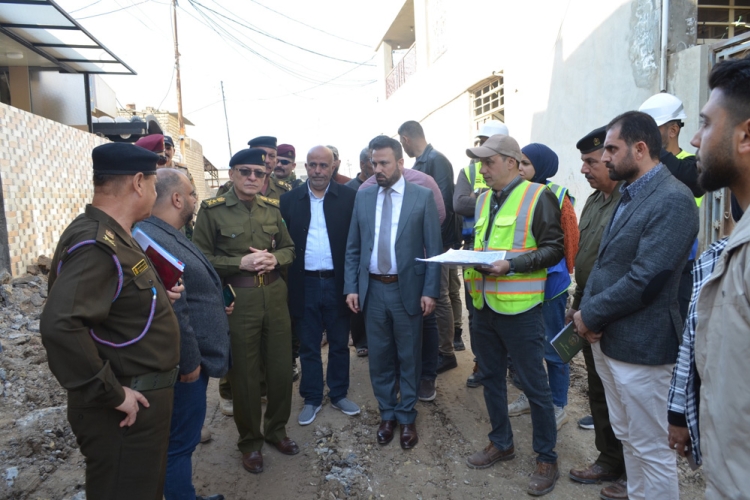 rehabilitation project of locality (833) in the Al-Saydiyah Martyrs area within the Al-Rasheed Municipality sector in Baghdad Governorate