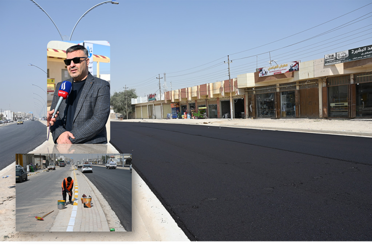 Develop One Of The Main Streets In Salah Al-Din Governorate