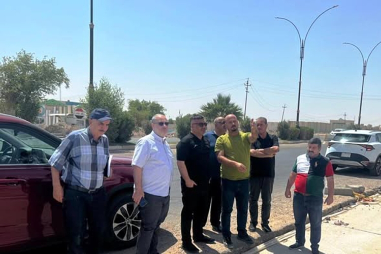 مشروع تطوير مقتربات مجسر الدلة في محافظة صلاح الدين 