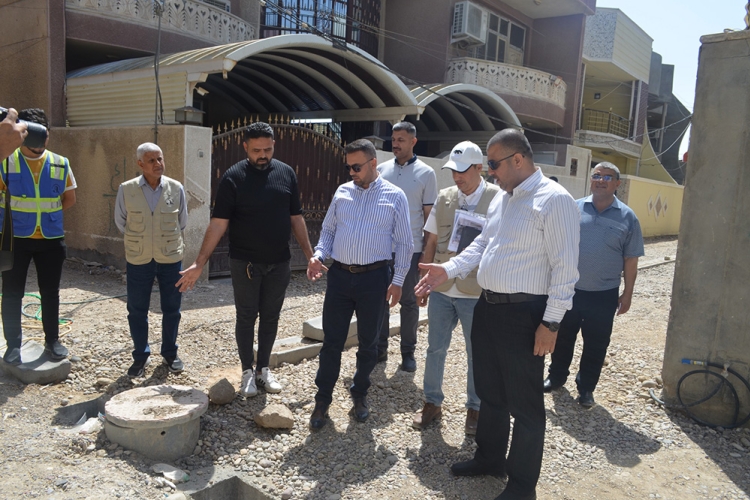 the project to develop and rehabilitate the Al-Tobji (410) agricultural area within the Kadhimiya municipality sector in Baghdad Governorate